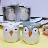Gardino Delightful Ceramic Owl Salt and Pepper Shakers Set - Add a Touch of Fun to Your Dining Table