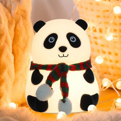 Adorable Panda Night Lamp for Kids Bedrooms | Perfect Valentine’s Gift | Cute, USB Rechargeable Touch Control LED Nightlight for Toddlers & Babies