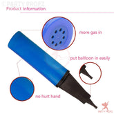 Manual Balloon Hand Pump, Portable Balloon Inflator for Latex and Foil Balloons
