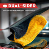 Microfiber Double-Layered Cleaning Cloth 40x40 cm – Extra Thick for Car, Bike, Auto Interiors & Exteriors