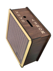 Wooden Piggy Bank for Kids & Adults – Carved Coin Box | Money Saver | Mini Donation & Savings Box