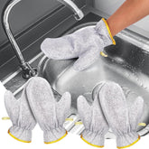 Dishwashing Cleaning Gloves – Waterproof & Durable Reusable Kitchen Gloves for Washing Dishes, Skin-Friendly, Anti-Hot, One Size (One Pair)