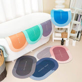 Bathroom Door Mat | Anti Slip Floor Mat For Home And Kitchen Rubber Foot Mat, Pack of 2