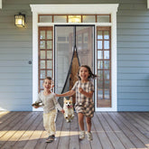 Gardino Polyester Magnetic Mosquito Net for Door | Mosquito Curtain for All Door Types & Sizes | Auto-Closing Insect Screen to Keep Mosquito Out (Black, 195 x 90 Cms)