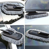 Microfiber Car Cleaning Soft Brush Ideal as Mop Duster, Washing Brush with Long Handle, Dust Cleaner Car Wash Brush with Handle, Soft Brush Scratch Free.