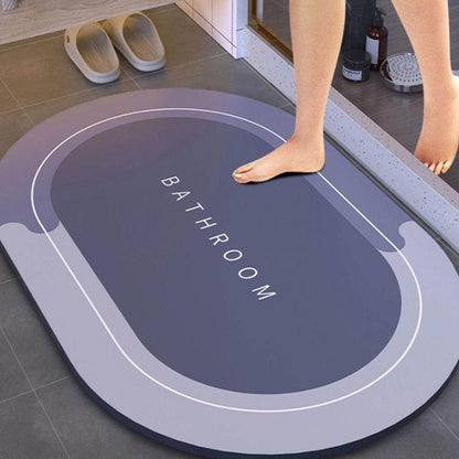 Bathroom Door Mat | Anti Slip Floor Mat For Home And Kitchen Rubber Foot Mat, Pack of 2