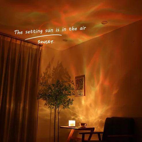 Gardino Ocean Wave, Romantic Warm Ocean Wave Water Night Light Projector 3D Water Wave Effect, Romantic LED Light Projector Projection Lamps