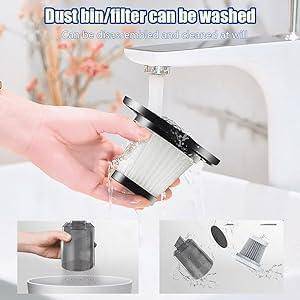 3IN1 Portable Car Vacuum Cleaner with Blower | USB Rechargeable Wireless Handheld