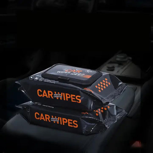 Car Cleaning Wipes 80 Pcs – Wet Tissue Paper for Full Interior & Exterior Car Care