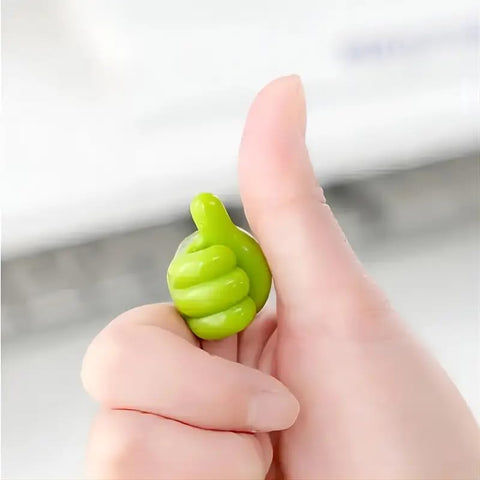 10 Pcs Thumb Shape Key Hooks - Cute and Creative Adhesive Silicone Wall Clips