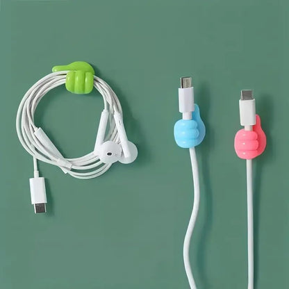 10 Pcs Thumb Shape Key Hooks - Cute and Creative Adhesive Silicone Wall Clips