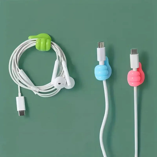 10 Pcs Thumb Shape Key Hooks - Cute and Creative Adhesive Silicone Wall Clips
