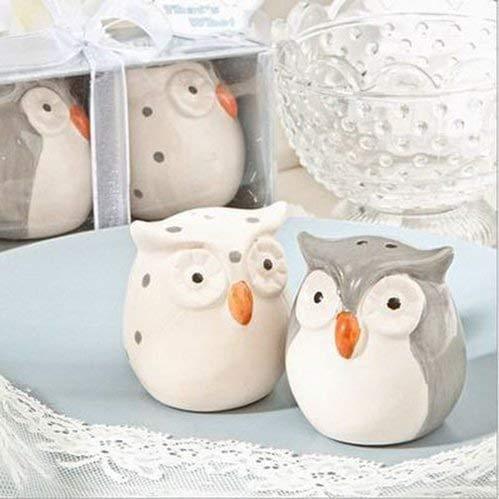 Gardino Delightful Ceramic Owl Salt and Pepper Shakers Set - Add a Touch of Fun to Your Dining Table