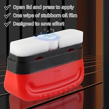 Automotive Oil Film Cleaning Brush & Glass Cleaning Board – Powerful Windshield Oil Film Remover for Clearer Vision