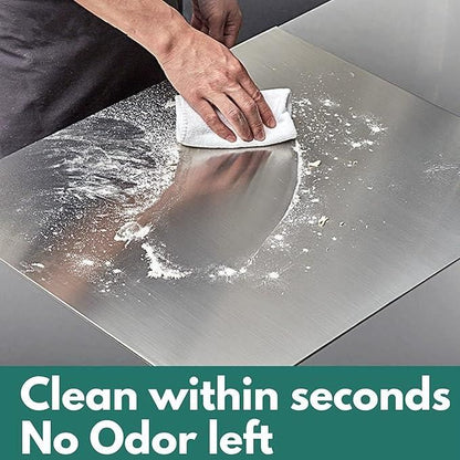 Stainless Steel Chopping Board (35x31cm) – Durable, Non-Slip, Easy-to-Clean Kitchen Prep Surface