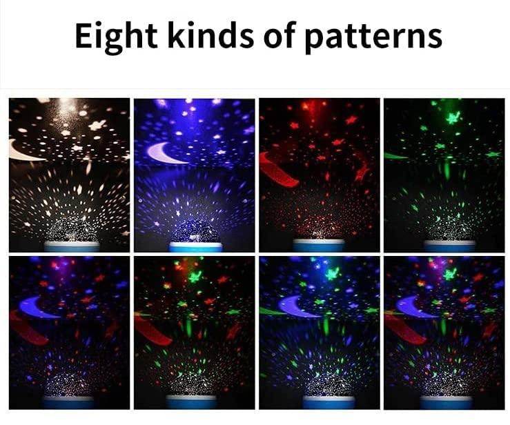 Premium c Lamp Projector with Colors and USB Cable,Lamp for Kids Room Night Bulb (Multi Color,Pack of 1)