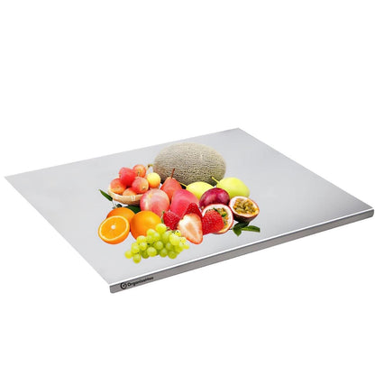 Stainless Steel Chopping Board (35x31cm) – Durable, Non-Slip, Easy-to-Clean Kitchen Prep Surface