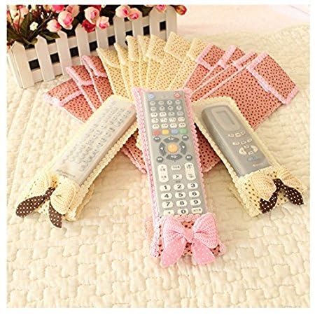 3Pc Remote Cover Set – Bow Knot Dust Covers for TV, AC, DTH, D2H, and More
