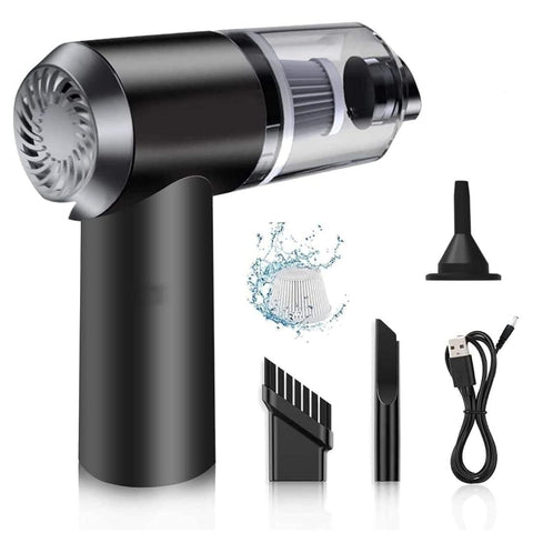 3IN1 Portable Car Vacuum Cleaner with Blower | USB Rechargeable Wireless Handheld