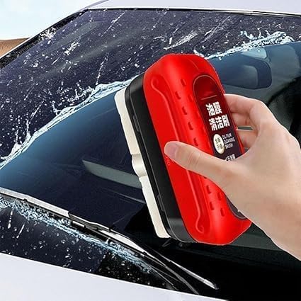 Automotive Oil Film Cleaning Brush & Glass Cleaning Board – Powerful Windshield Oil Film Remover for Clearer Vision