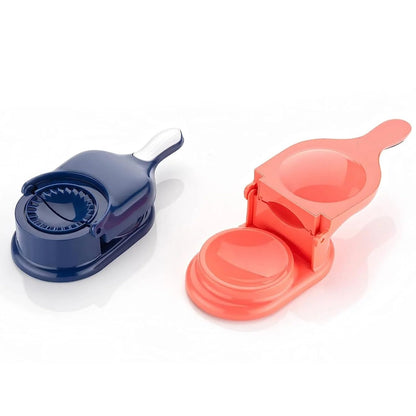 2-in-1 Dumpling Maker, Ghughra & Momos Mould Machine with Skin Press, Kitchen Tool for Gujiya and Puri