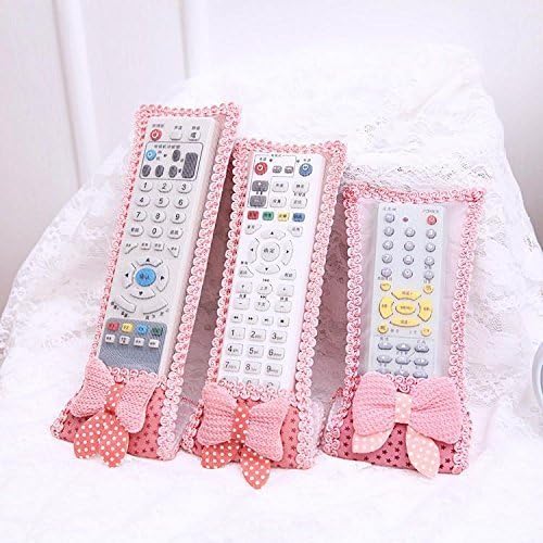 3Pc Remote Cover Set – Bow Knot Dust Covers for TV, AC, DTH, D2H, and More