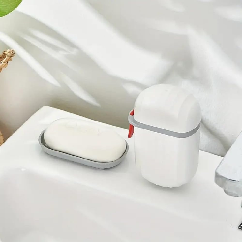 Pack of 2 Leakproof Travel Soap Cases | Waterproof Soap Container with Draining Layer | Portable Soap Holder for Bathroom, Camping, Gym & Outdoors