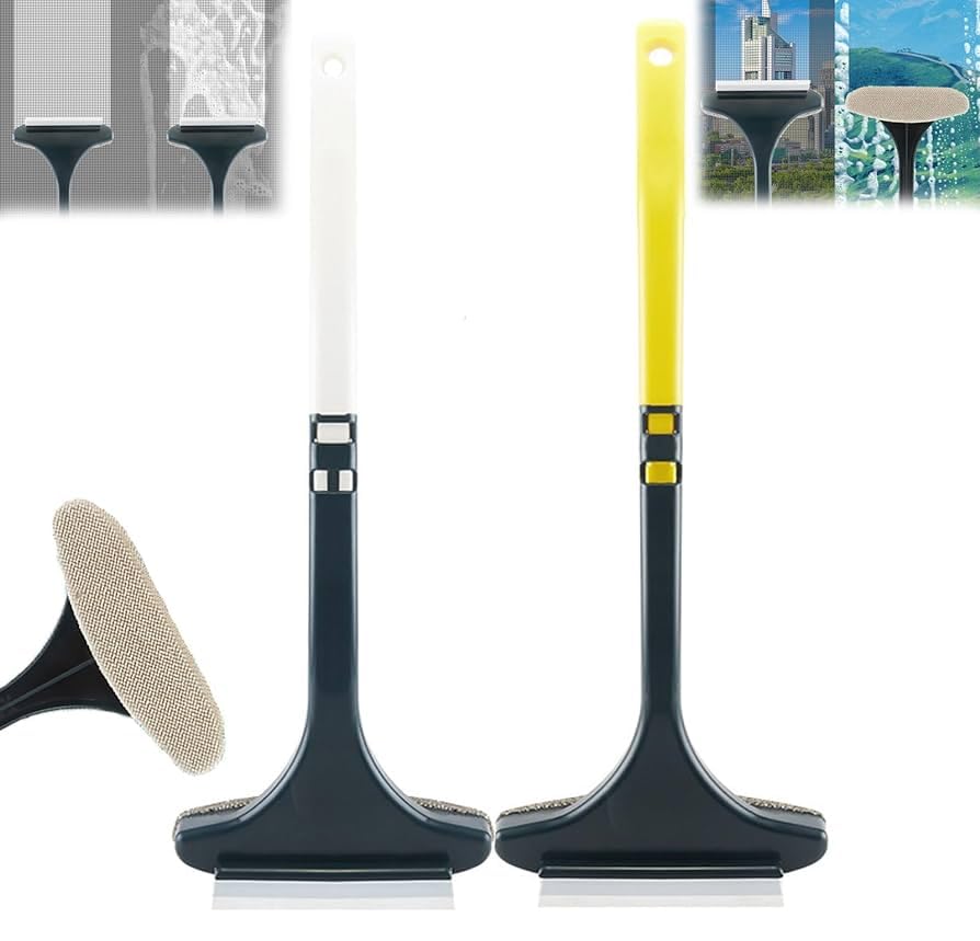 Multifunctional 2-in-1 Screen & Window Cleaning Brush with Extended Handle