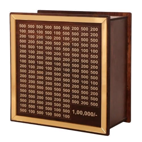 Wooden Piggy Bank for Kids & Adults – Carved Coin Box | Money Saver | Mini Donation & Savings Box
