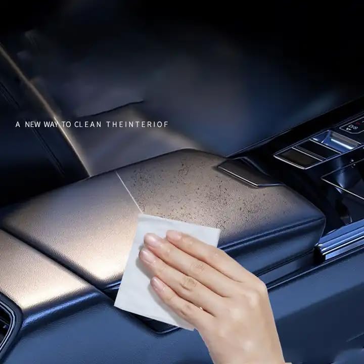 Car Cleaning Wipes 80 Pcs – Wet Tissue Paper for Full Interior & Exterior Car Care