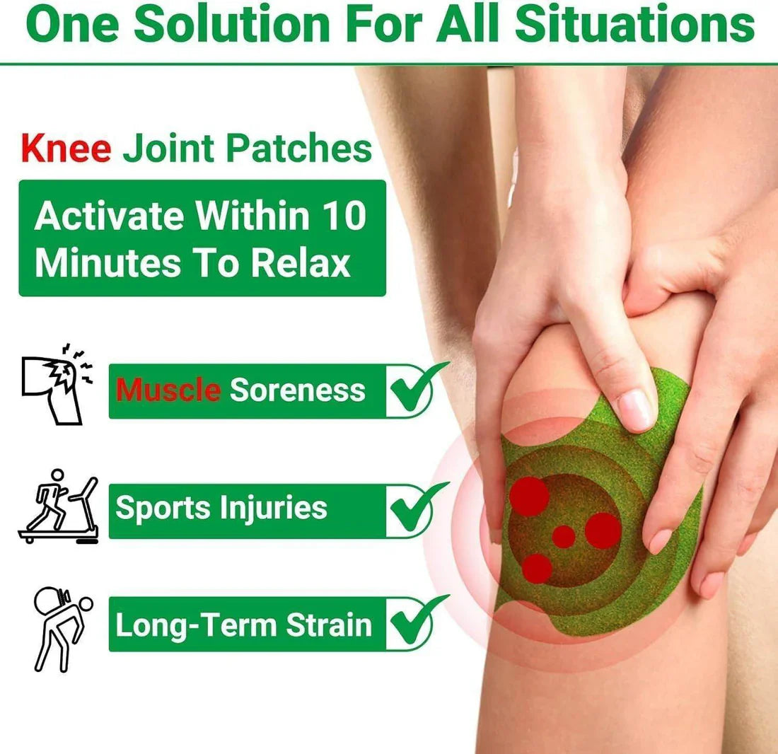 Herbal Knee Pain Relief Patch – Original & Organic Instant Joint Pain Relief