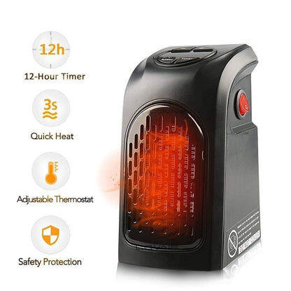 Electric Handy Heater|Wall-Outlet 400 Watts Electric Handy Room Heater