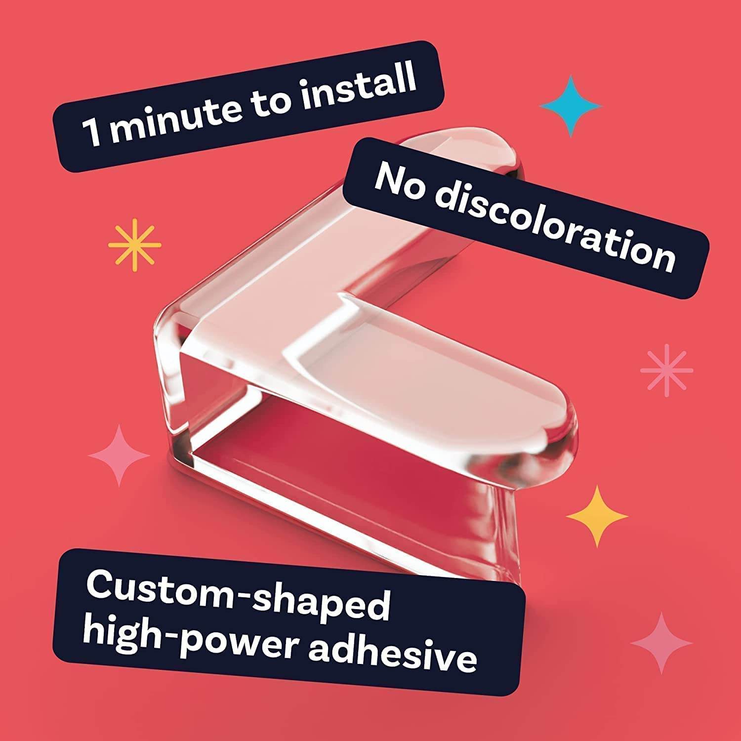 Transparent Silicone Corner Protector for Furniture | Baby Proofing Edge & Corner Guards (Pack of 4)