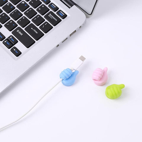 10 Pcs Thumb Shape Key Hooks - Cute and Creative Adhesive Silicone Wall Clips