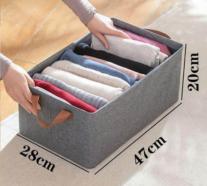 Gardino Collapsible Fabric Storage Cubes Organizer with Handles Foldable Storage Baskets for Organizing Toys, Books, Shelves, Closet, Large Storage Box with Handles