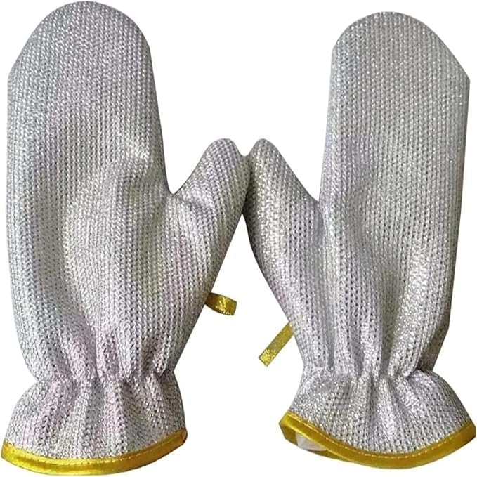 Dishwashing Cleaning Gloves – Waterproof & Durable Reusable Kitchen Gloves for Washing Dishes, Skin-Friendly, Anti-Hot, One Size (One Pair)