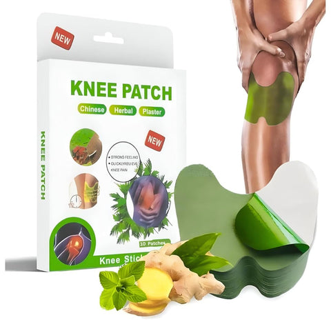 Herbal Knee Pain Relief Patch – Natural Chinese Heating Pads for Joint, Muscle & Arthritis Pain – Quick Relief Plaster for Back, Knee & Body Aches