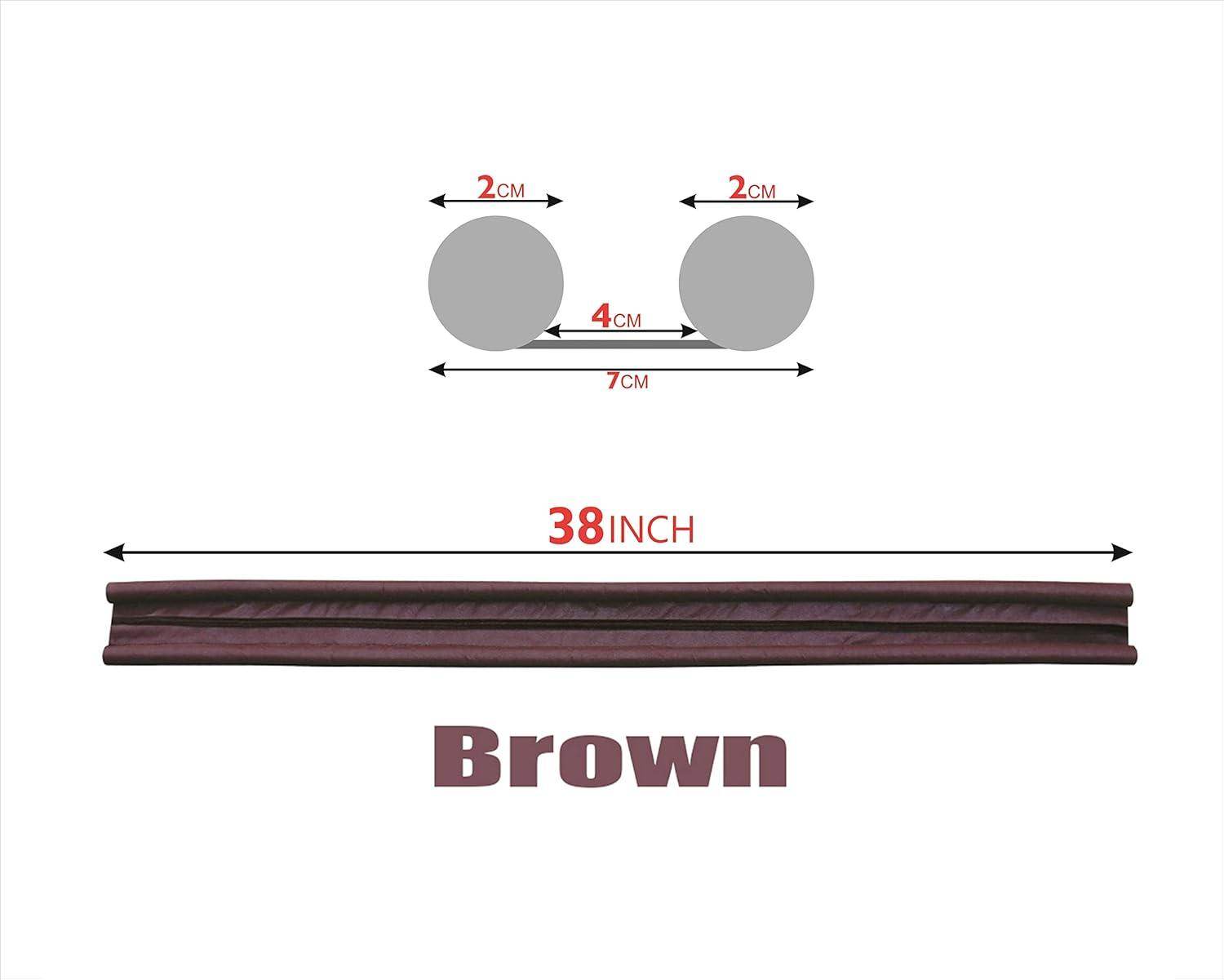 Gardino Door Bottom Sealing Guard for Home, Office, Hotel Reduce Noise, Insects, Wind Dust Weather from Outside Brown in Color Pack of 5