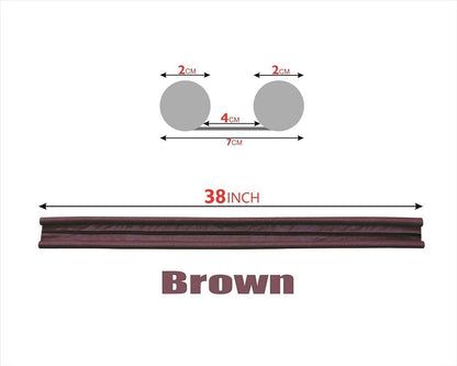 Gardino Door Bottom Sealing Guard for Home, Office, Hotel Reduce Noise, Insects, Wind Dust Weather from Outside Brown in Color Pack of 5