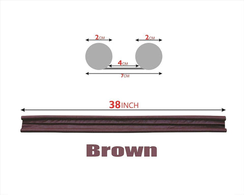 Gardino Door Bottom Sealing Guard for Home, Office, Hotel Reduce Noise, Insects, Wind Dust Weather from Outside Brown in Color Pack of 5