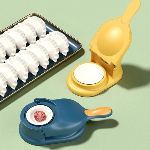 2-in-1 Dumpling Maker, Ghughra & Momos Mould Machine with Skin Press, Kitchen Tool for Gujiya and Puri