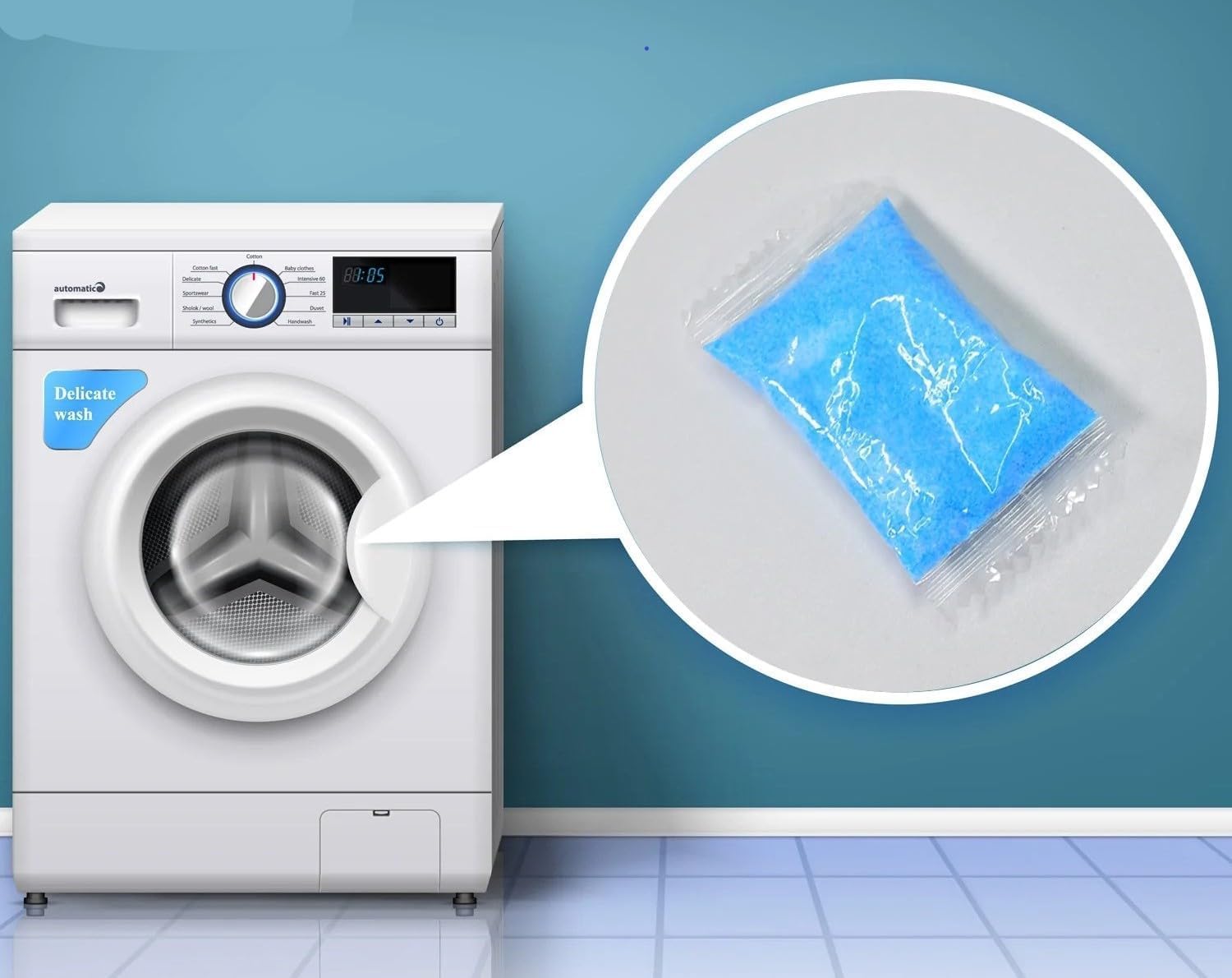 Washing Machine Tank Cleaner Powder, Pack of 30