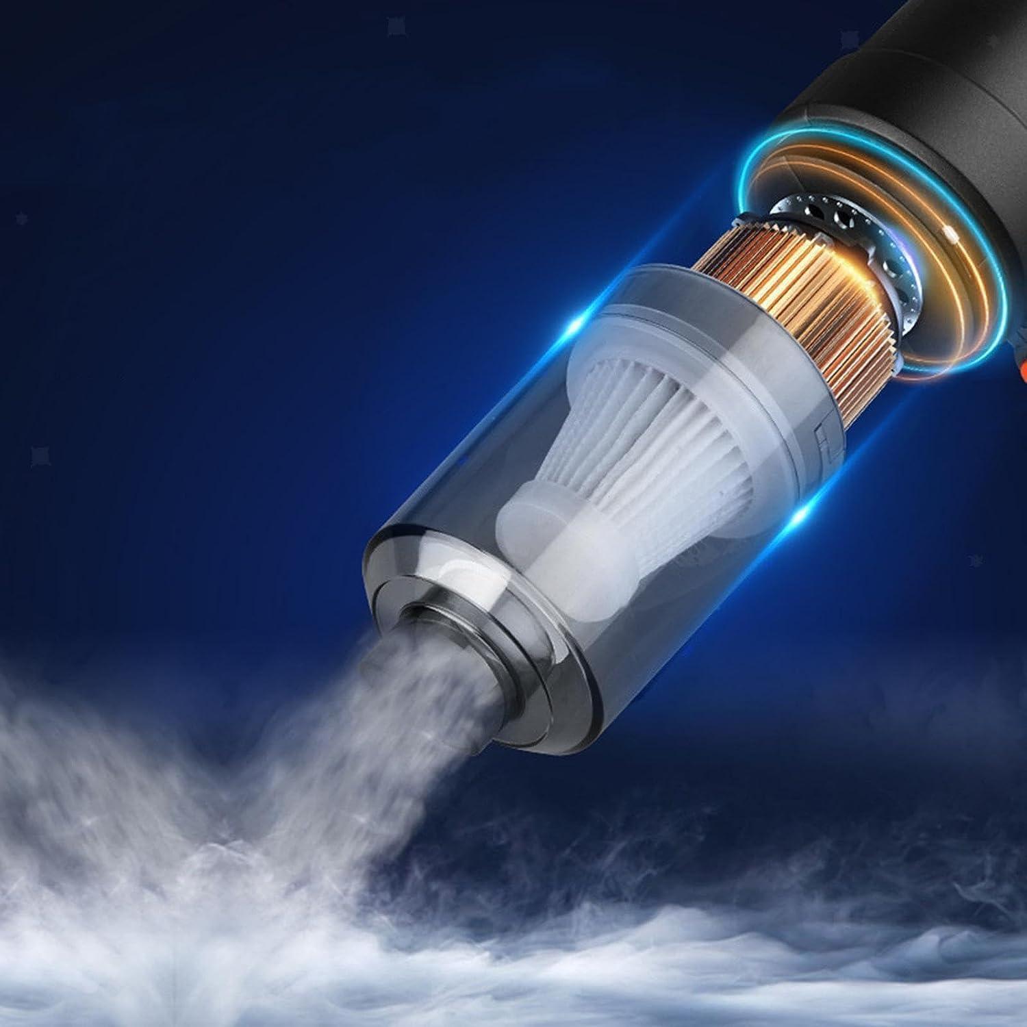 3IN1 Portable Car Vacuum Cleaner with Blower | USB Rechargeable Wireless Handheld