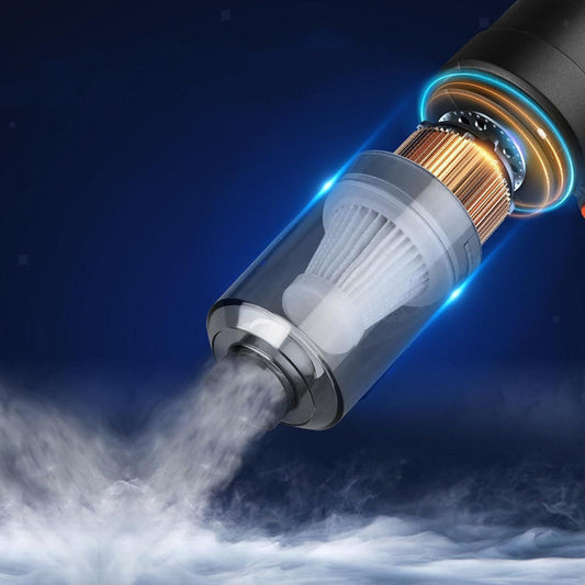 3IN1 Portable Car Vacuum Cleaner with Blower | USB Rechargeable Wireless Handheld