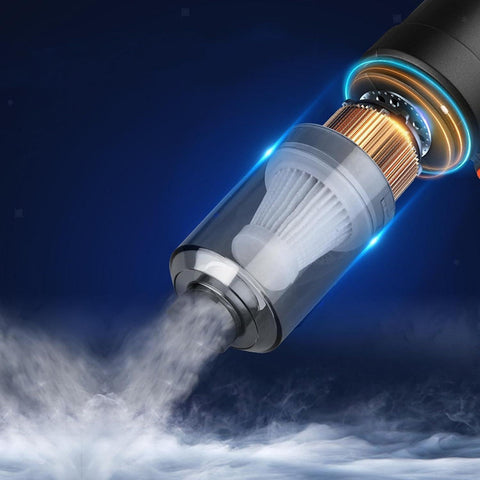 3IN1 Portable Car Vacuum Cleaner with Blower | USB Rechargeable Wireless Handheld