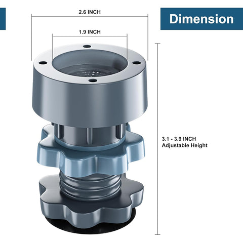 Anti-Vibration Pads for Washing Machine – Shock Absorber & Noise Cancelling Stand (400g)