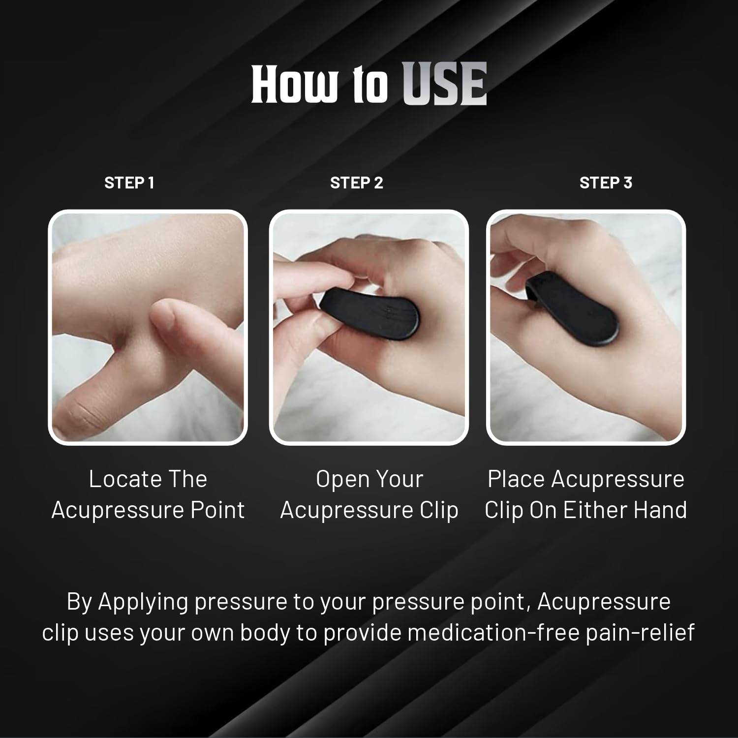 Buy 1 Get 1 Free Acupressure Clip for Diabetics, Sugar Control Hand Clip, Li4 Acupressure Point Therapy