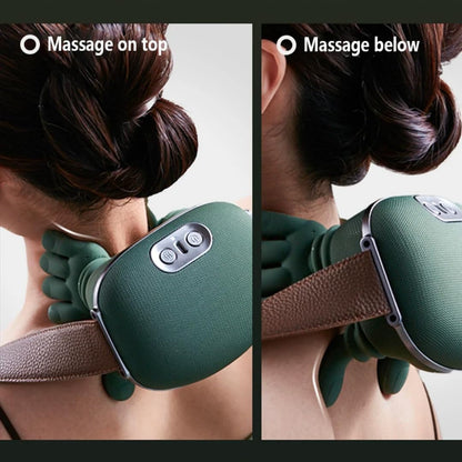 Heated Wireless Shiatsu Neck & Back Massager | Portable 4D Deep Tissue Electric Massager for Pain Relief