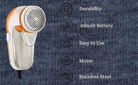 Nova lint Remover for Clothses, Lint/Fabric Shaver for Woolen Sweaters, Blankets, Jackets/Burr Remover Pill Remover from Carpets and Clothes - Tint and Dust Remover
