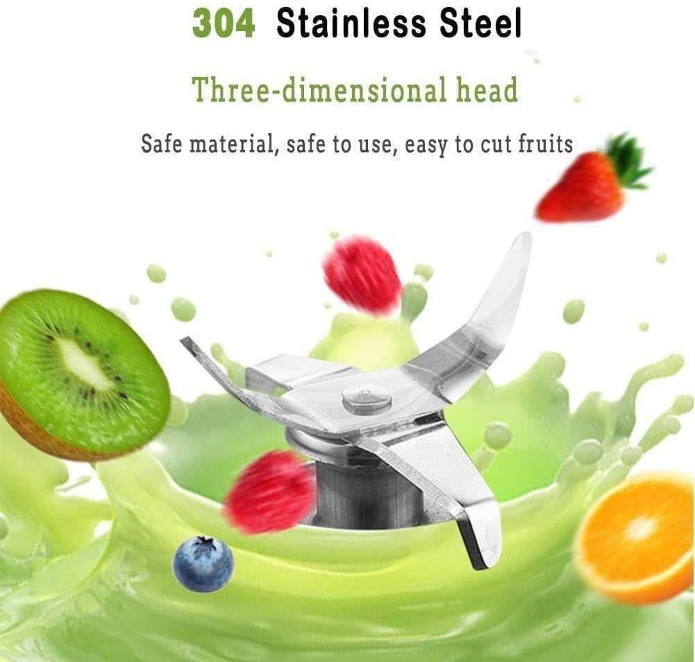 Mini Blender Fruit Mixer Machine Portable Electric Juicer grinder Cup 380ML Personal Blender Smoothie Maker USB Rechargeable (Multicolour)
